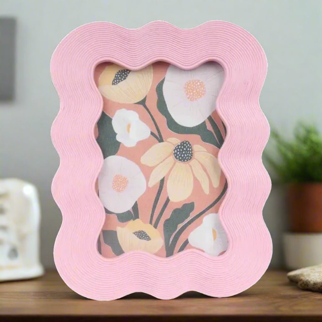Pink Wave 4x6" Photo Frame - Peppy & Sage