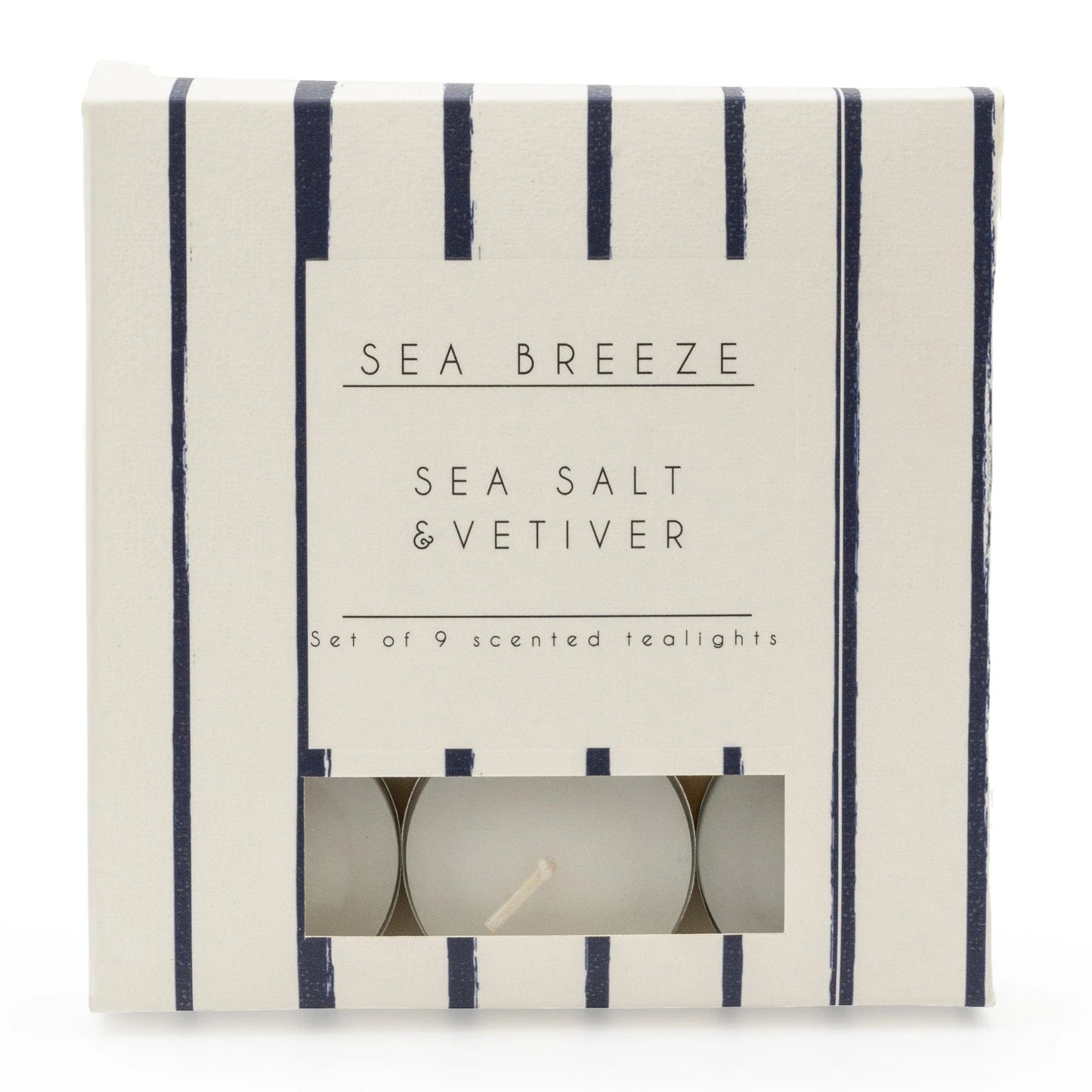 Set of 9 Tea Lights Seasalt & Vetiver - Peppy & Sage