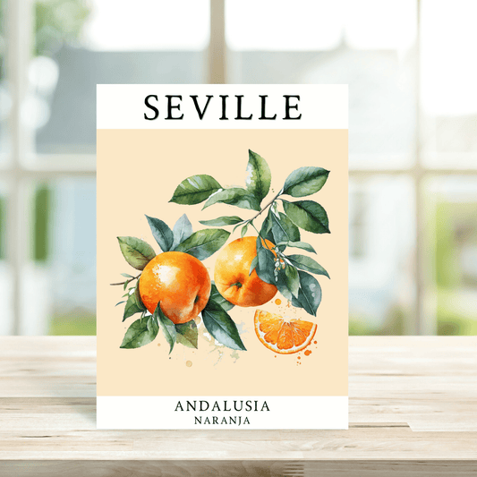 Seville Orange Greetings Card - Peppy & Sage