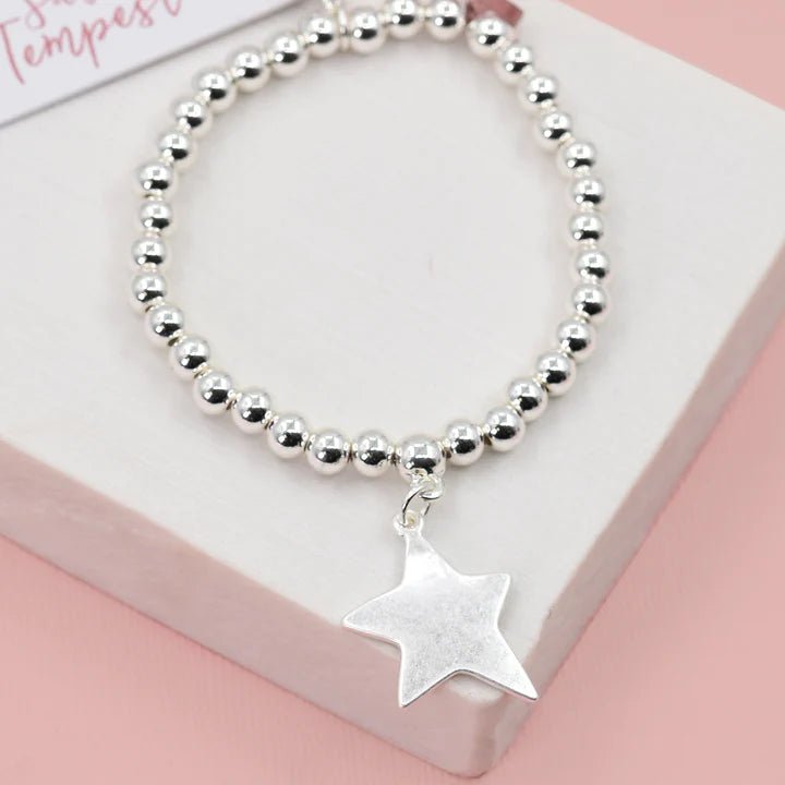 Star Pendant Beaded Bracelet - Peppy & Sage