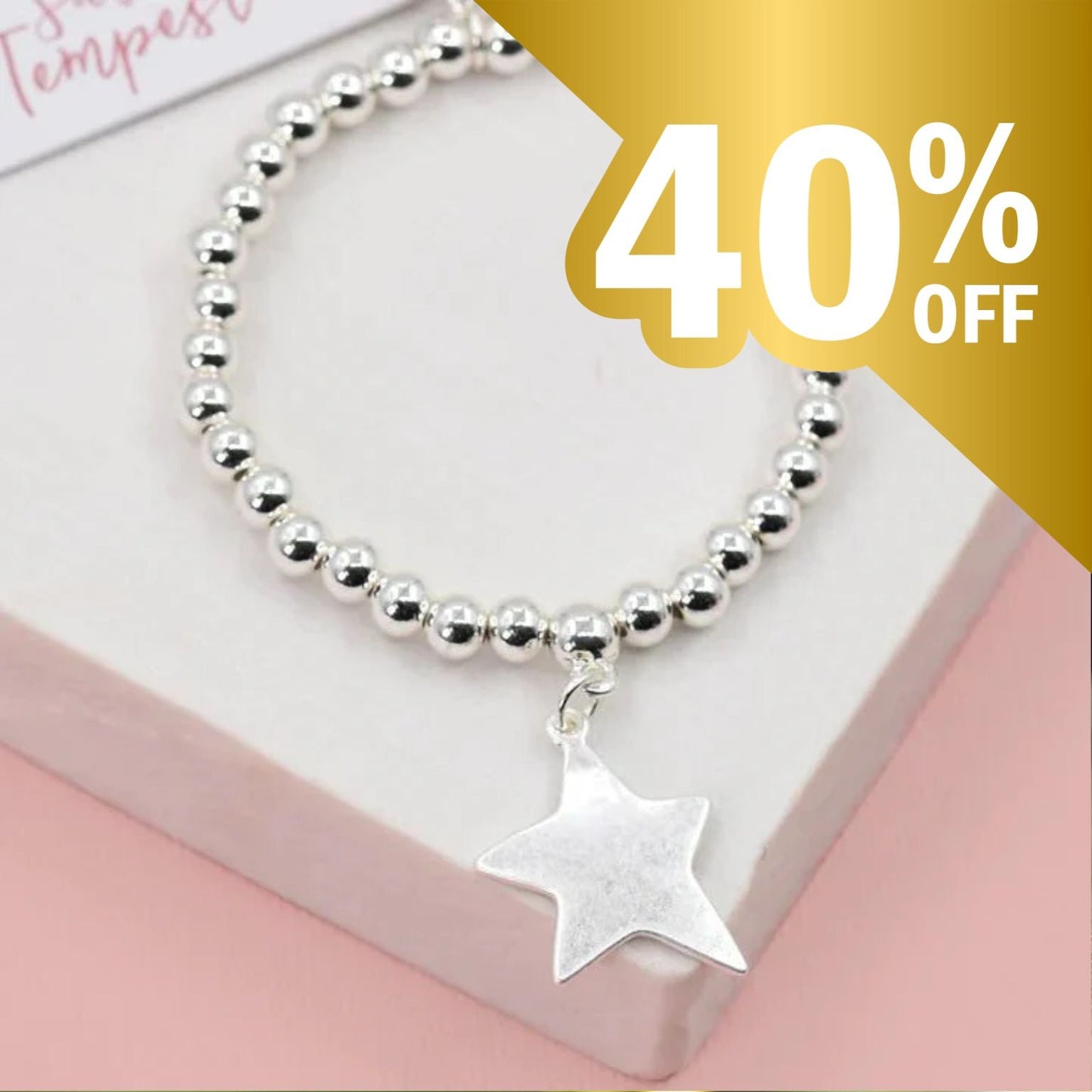Star Pendant Beaded Bracelet - Peppy & Sage