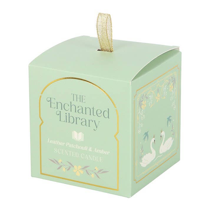 The Enchanted Library Leather, Patchouli & Amber Candle - Peppy & Sage