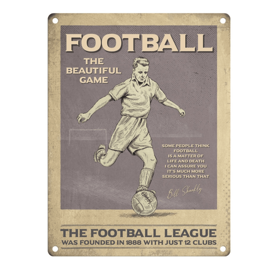 The Football League Metal Sign 20cm - Peppy & Sage