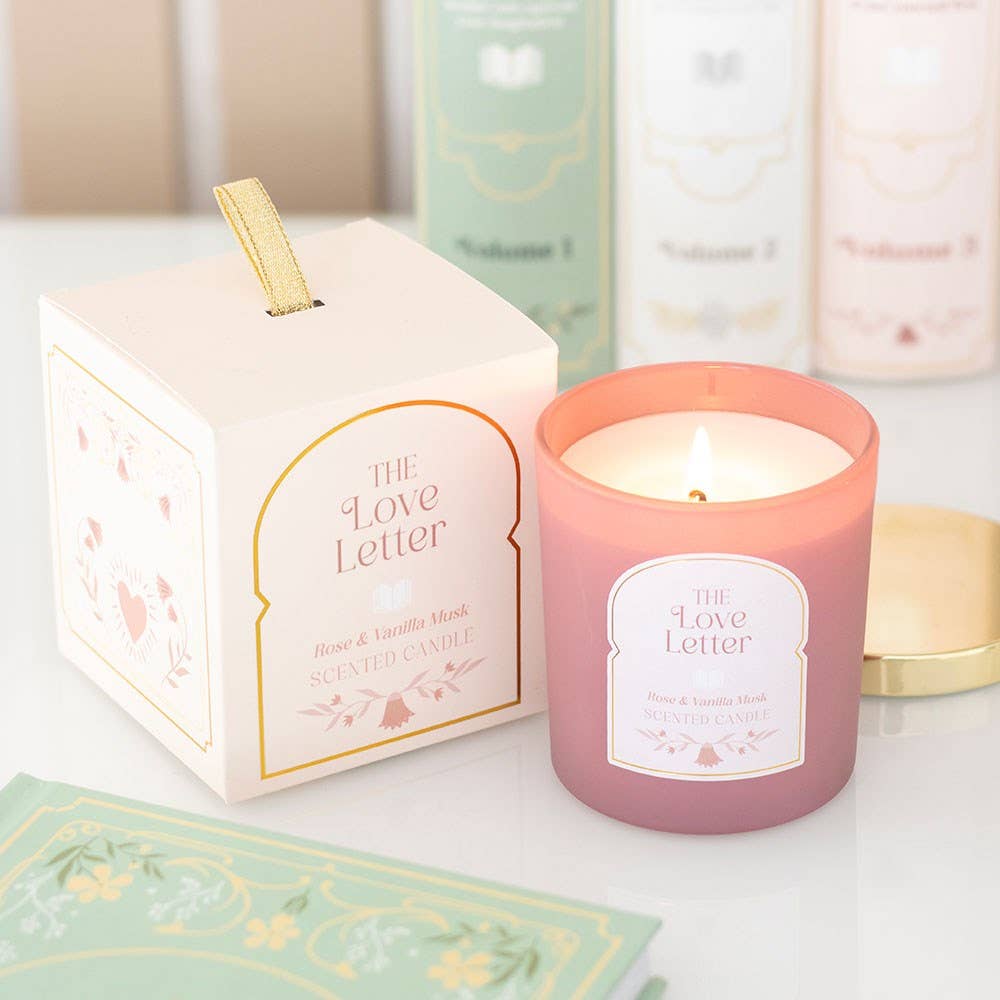 The Love Letter Rose & Vanilla Musk Candle - Peppy & Sage