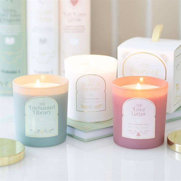 The Story of Serenity Coconut & Vanilla Candle - Peppy & Sage