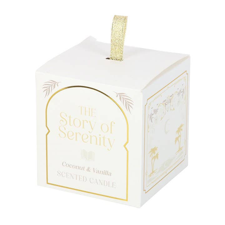 The Story of Serenity Coconut & Vanilla Candle - Peppy & Sage