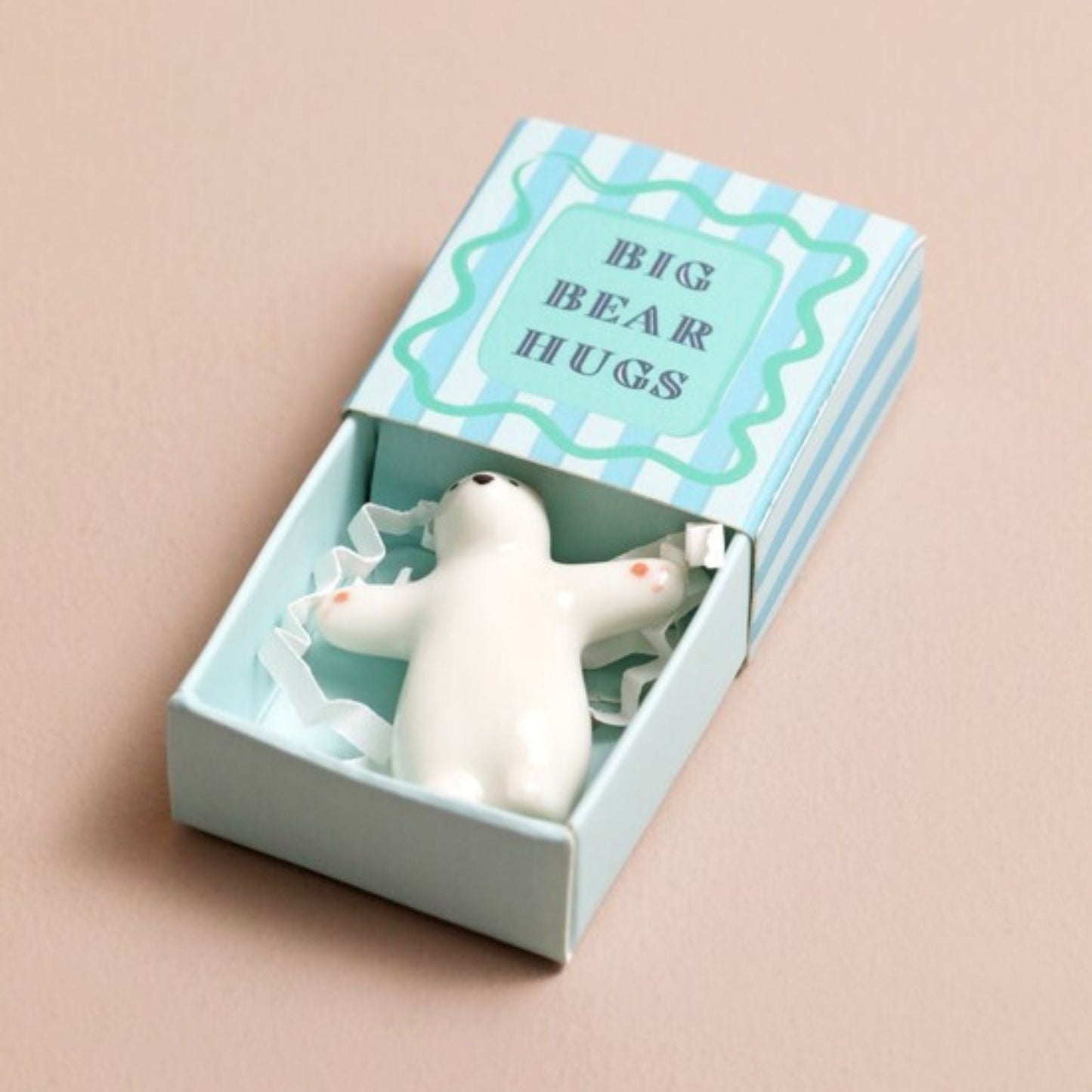 Tiny Ceramic Gift In A Box Big Bear Hug - Peppy & Sage