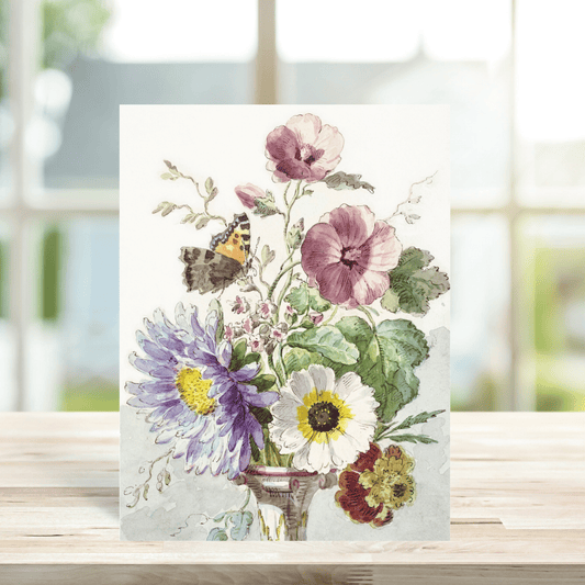 Vintage Flowers In A Vase Card - Peppy & Sage