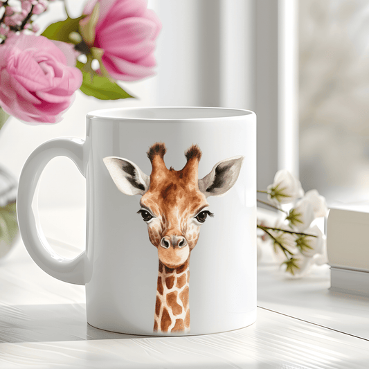 Watercolour Giraffe Print Mug - Peppy & Sage