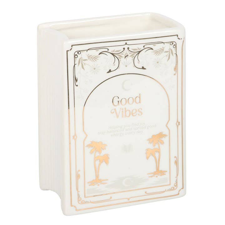 White Book Shaped Vase - more stock on its way - Peppy & Sage