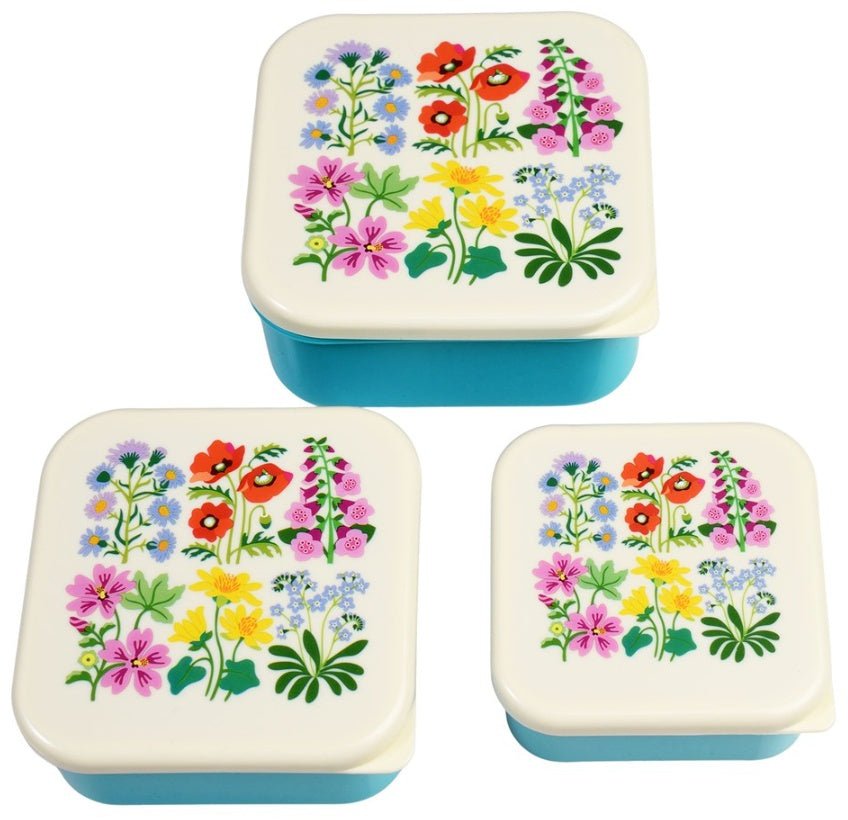 Wildflower Snackboxes ~ Set of 3 - Peppy & Sage