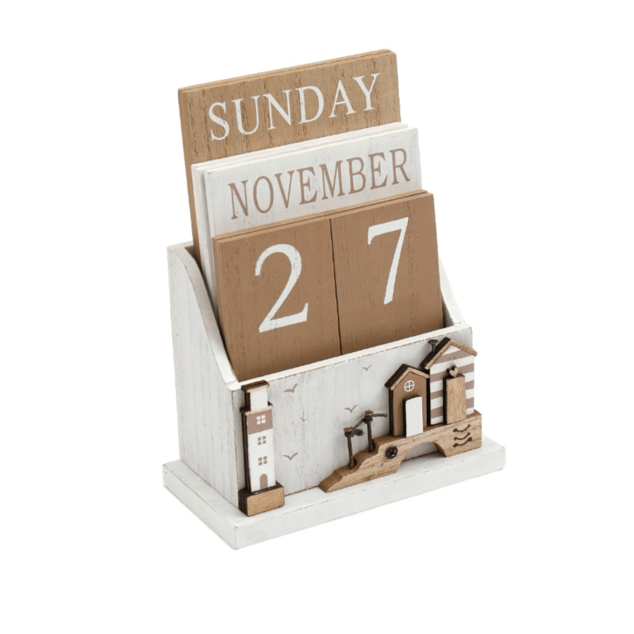 Wooden Beach Hut Calendar Peppy & Sage