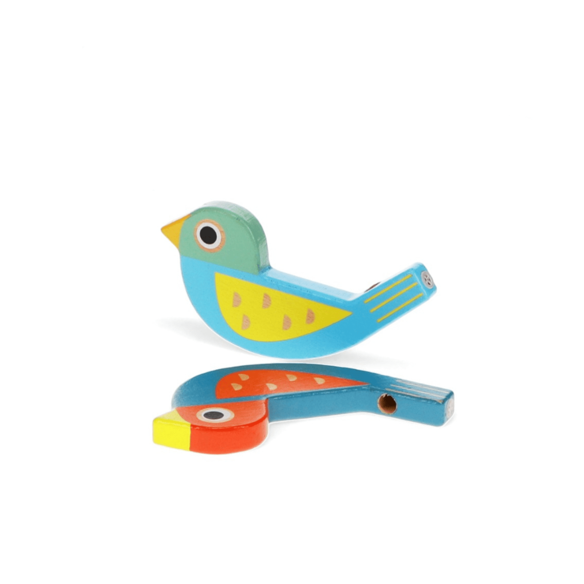 Wooden Bird Whistle - Choose Colour - Peppy & Sage