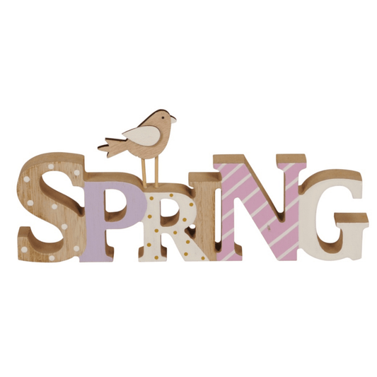Wooden Spring Freestanding Sign - Peppy & Sage