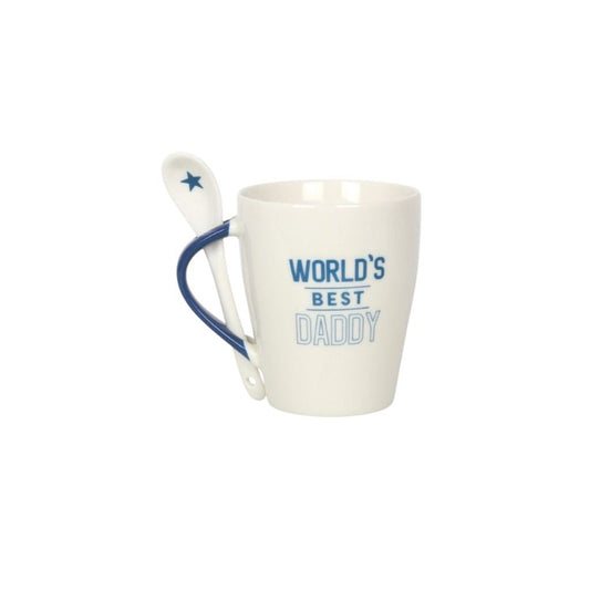 Worlds Best Daddy Mug and Spoon Set - Peppy & Sage