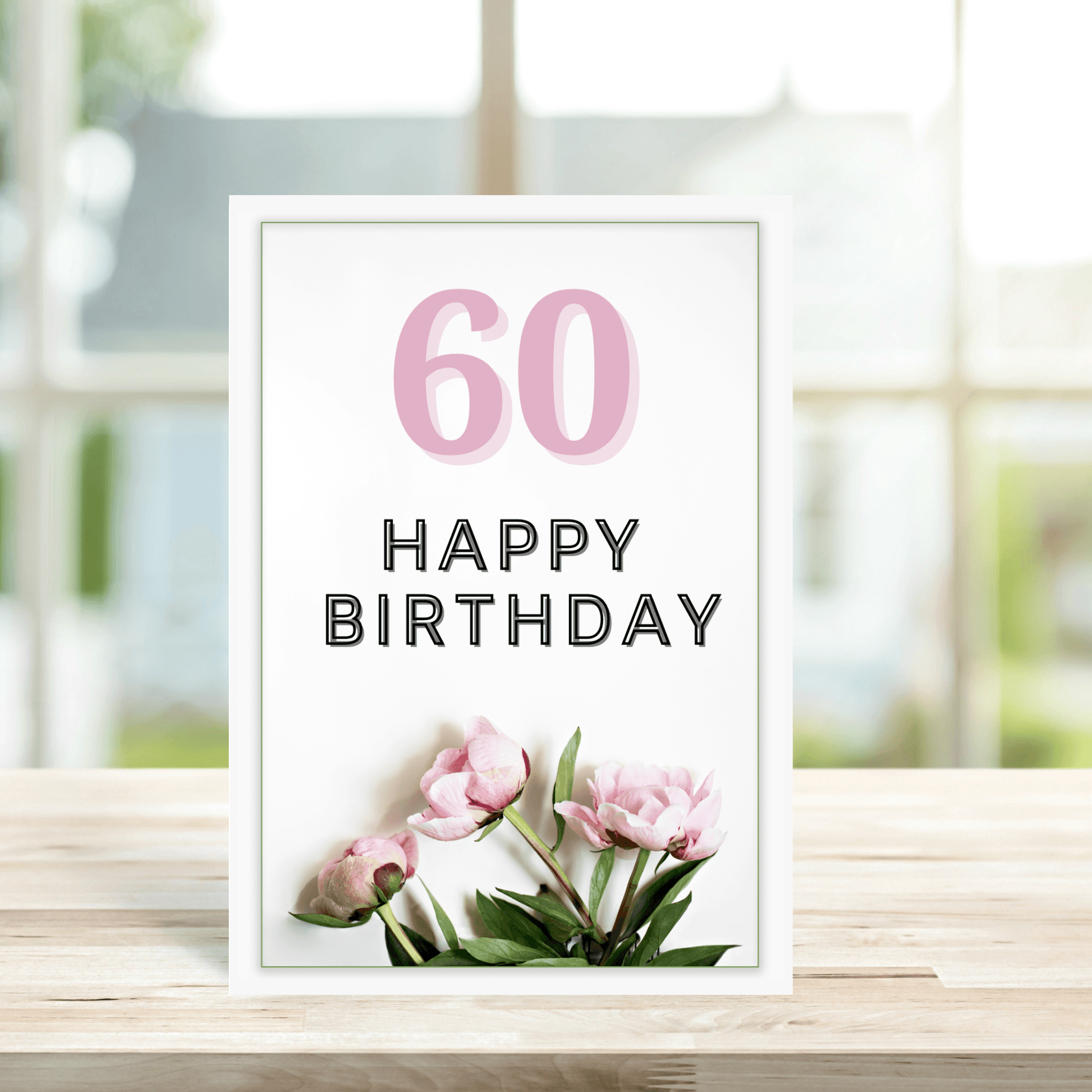 Age Birthday Cards 40, 50, 60, 70, 80, 90, 100 - Peppy & Sage