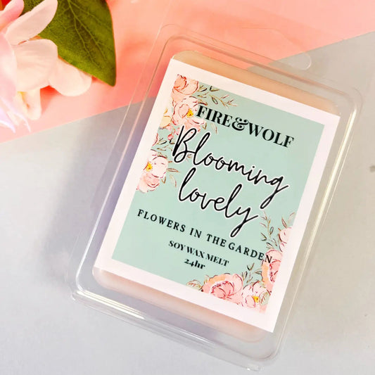 Blooming Lovely Wax Melt Country Garden Scent - Peppy & Sage