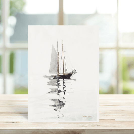 Boat on the Water Card - Peppy & Sage