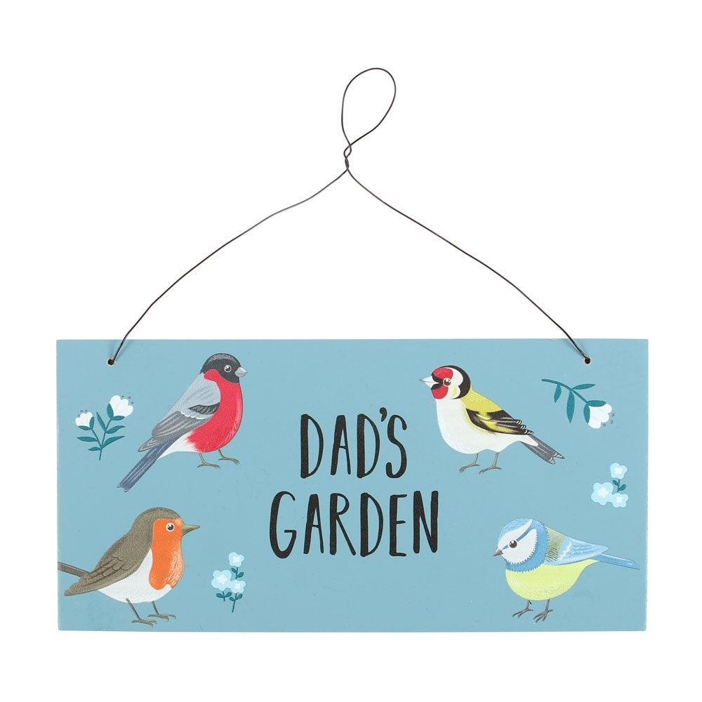 Dad’s Garden - British Garden Birds Sign - Peppy & Sage