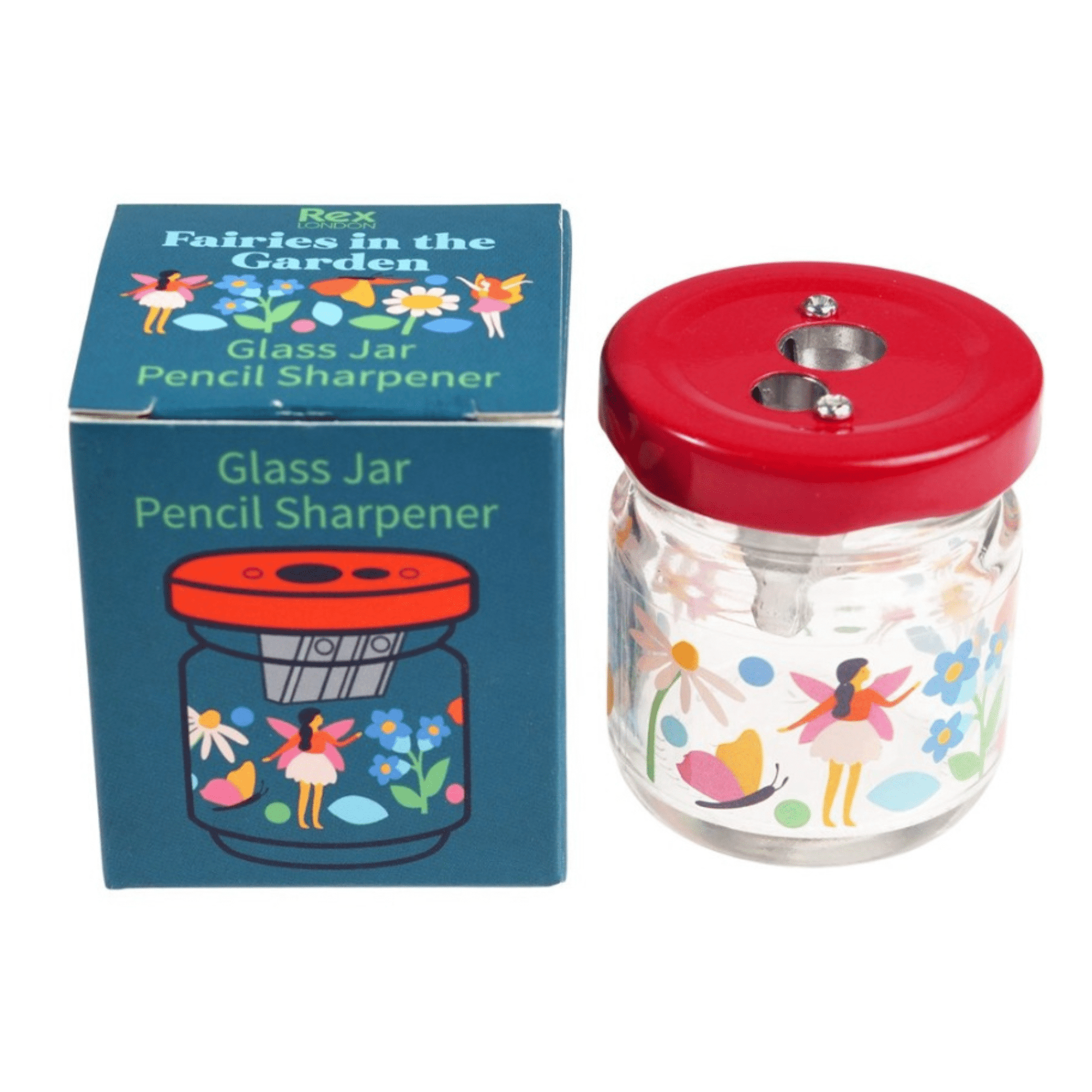 Fairies in the Garden Glass Jar Pencil Sharpener - Peppy & Sage