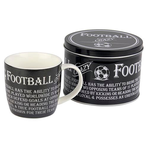 Football Crazy Mug In A Tin - Peppy & Sage