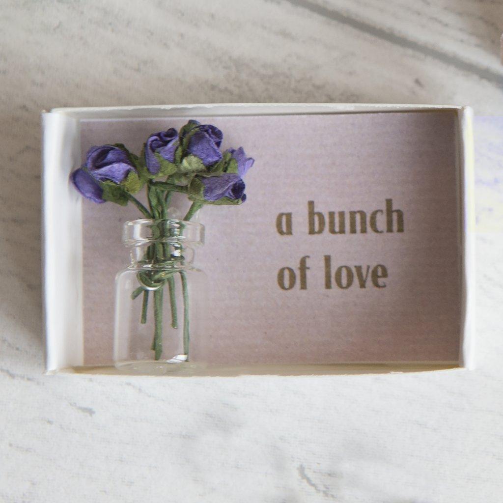 Get Well Soon Matchbox Gift Pink Flowers - Peppy & Sage