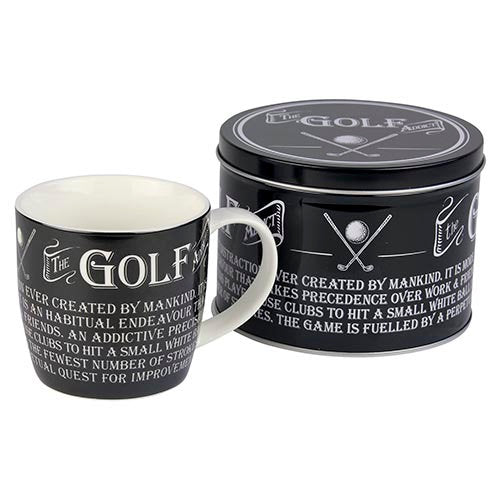 Golf Addict Mug In A Tin - Peppy & Sage