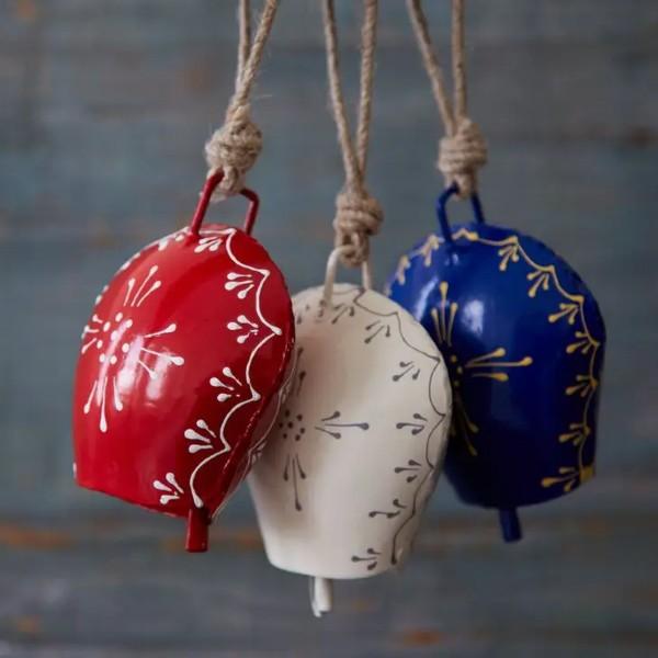 Handmade Hanging Cow Bell Red - Peppy & Sage