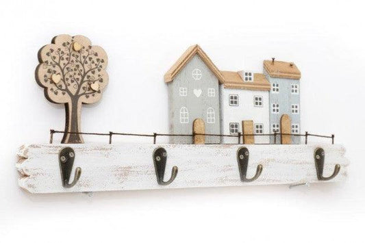 House and Tree Hook Plaque - Peppy & Sage