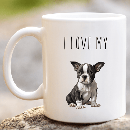 I Love My Boston Terrier Mug - Peppy & Sage