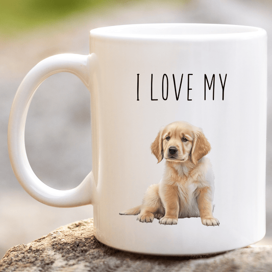 I Love My Golden Retriever Mug - Peppy & Sage