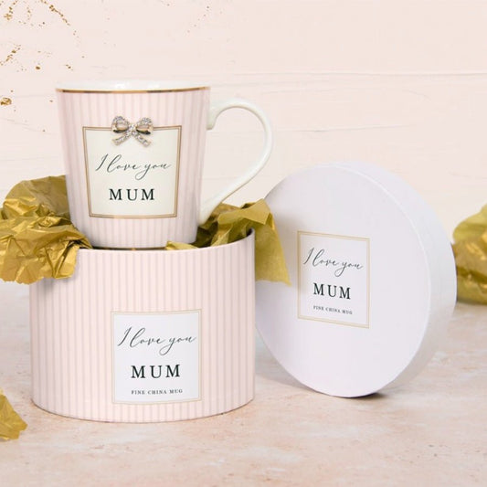 I Love You Mum Mug with Gift Box - Peppy & Sage