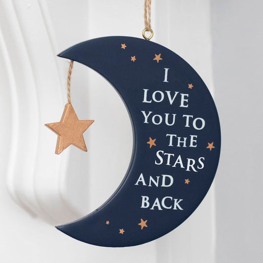 I Love You to the Stars and Back Hanging Sign - Peppy & Sage