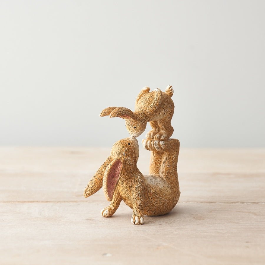 Kissing Bunnies Figure - Peppy & Sage