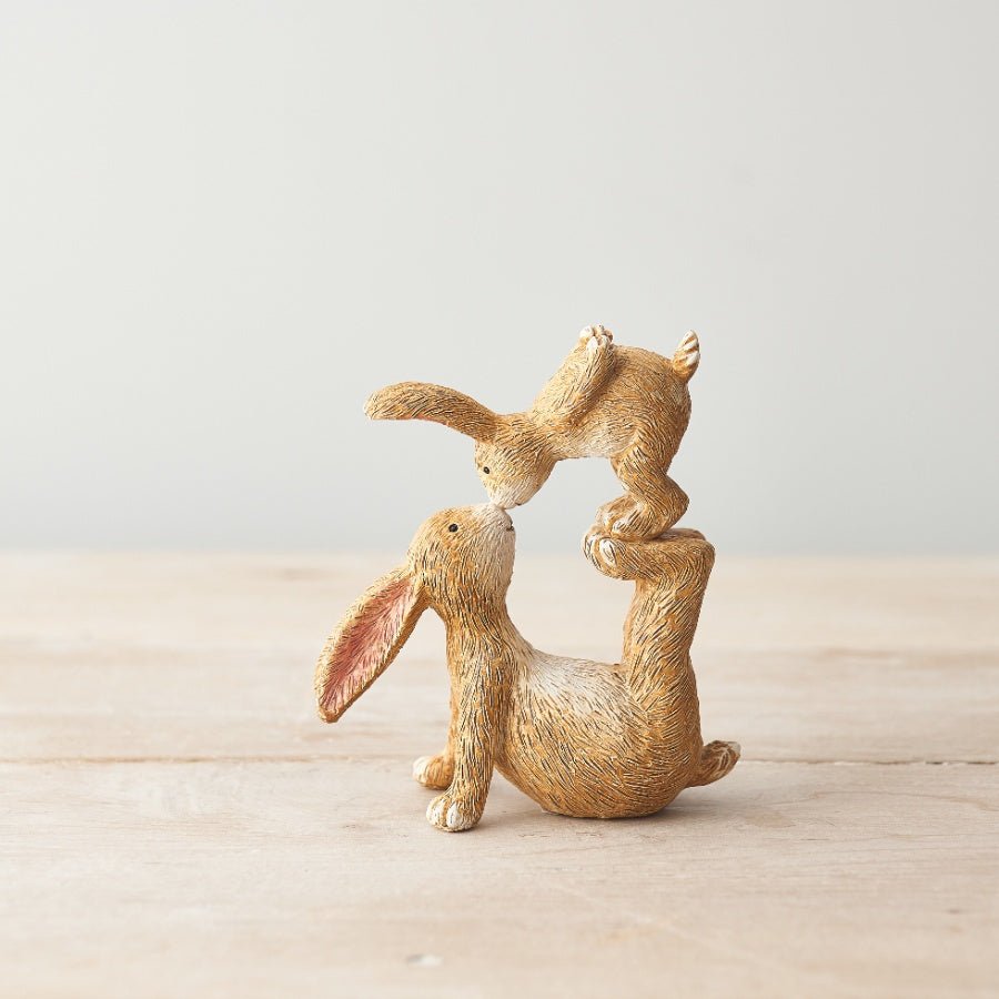 Kissing Bunnies Figure - Peppy & Sage