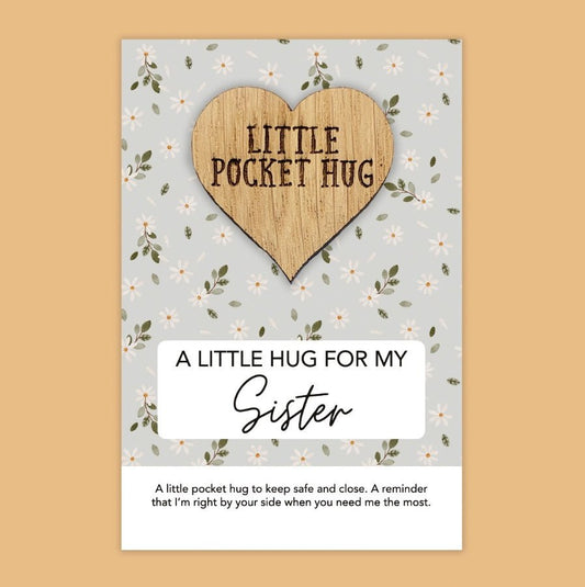 Little Pocket Hug - A Little Hug For My Sister - Peppy & Sage