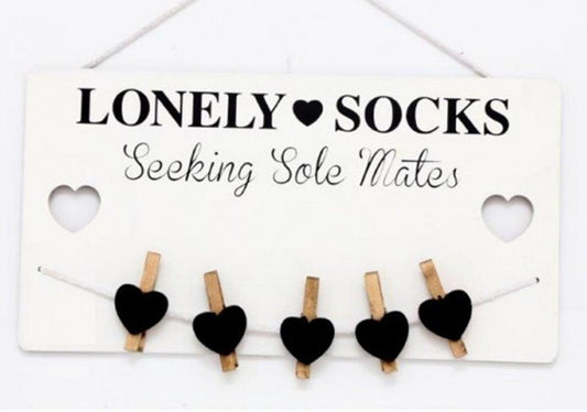 Lonely Socks Plaque - Peppy & Sage
