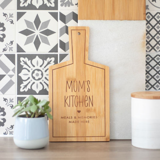 Mini Bamboo "Mum's Kitchen" Serving Board - Peppy & Sage