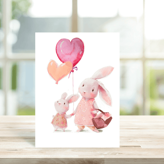 Mummy Bunny Card - Peppy & Sage