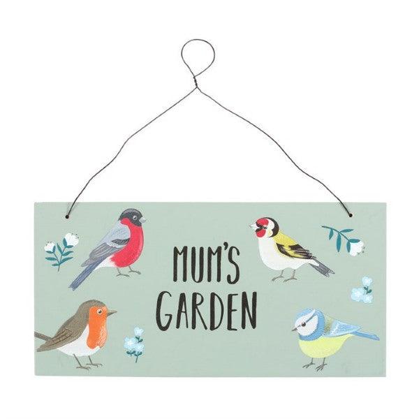 Mum’s Garden - British Garden Birds Sign - Peppy & Sage
