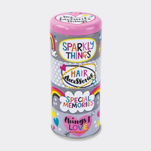 My Favourite Things Sparkly ~ Stacking Tins - Peppy & Sage