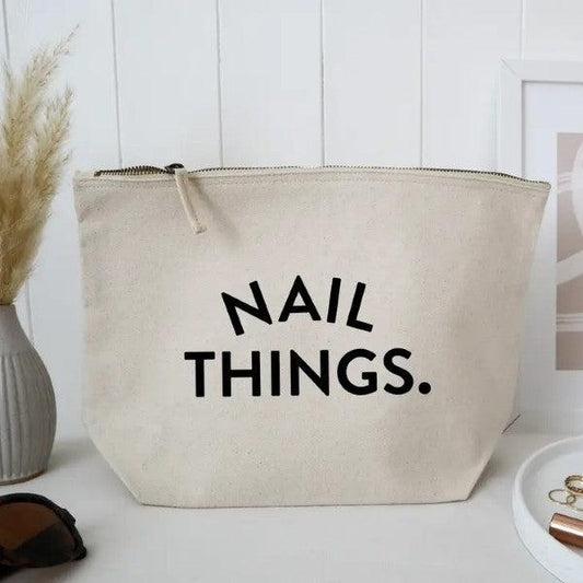 Nail Things ~ Large Zipped Pouch - Peppy & Sage