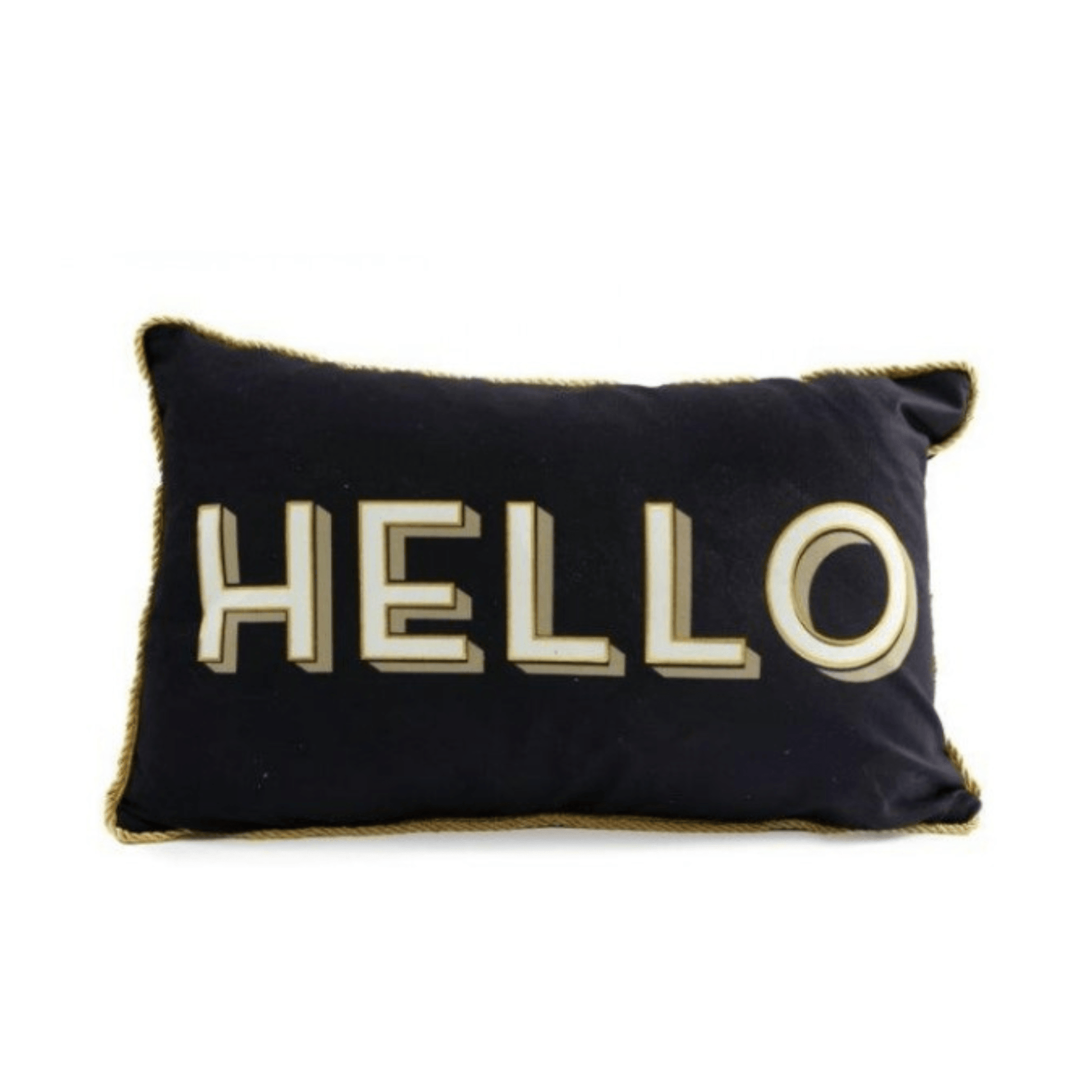 Navy Typrography Cushion - Various Options - Peppy & Sage