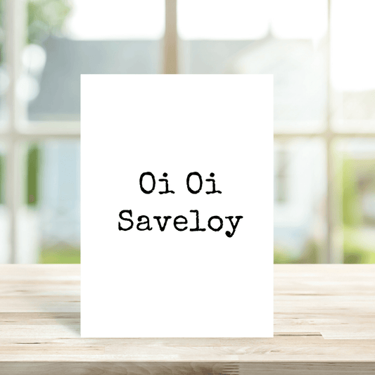 Oi Oi Saveloy Card - Peppy & Sage