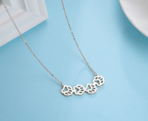 Paw Print Necklace - Peppy & Sage