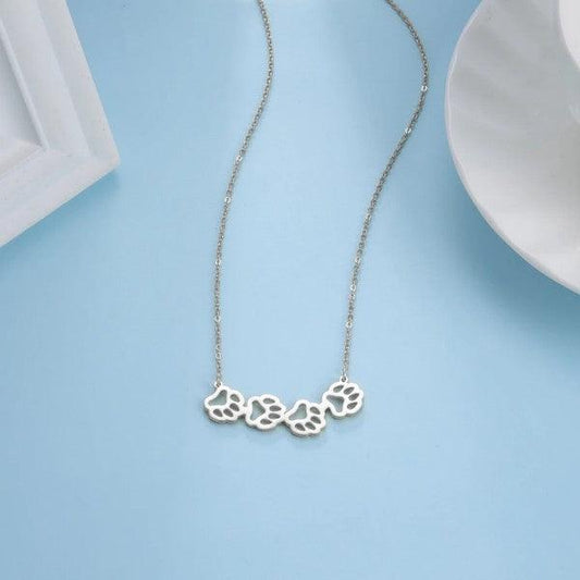 Paw Print Necklace - Peppy & Sage