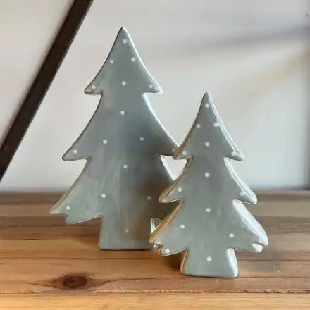 Polka Dot Christmas Tree Ornament 12cm - Peppy & Sage