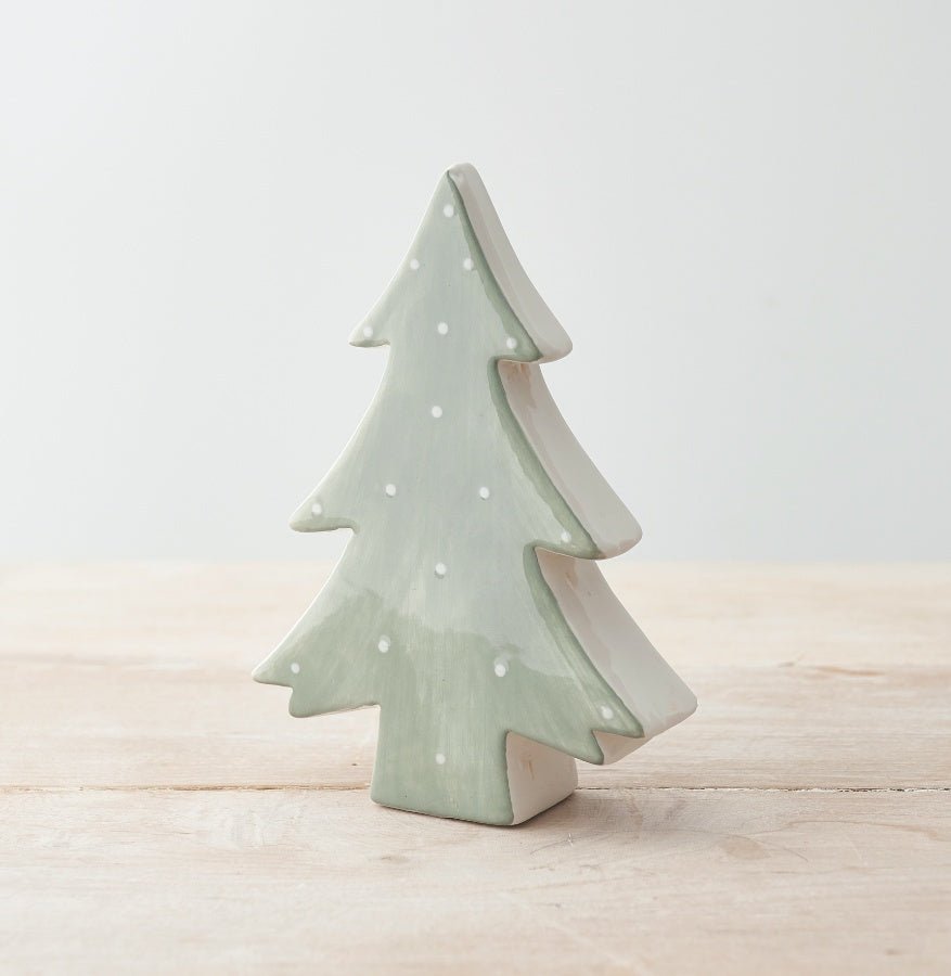 Polka Dot Christmas Tree Ornament 16cm - Peppy & Sage