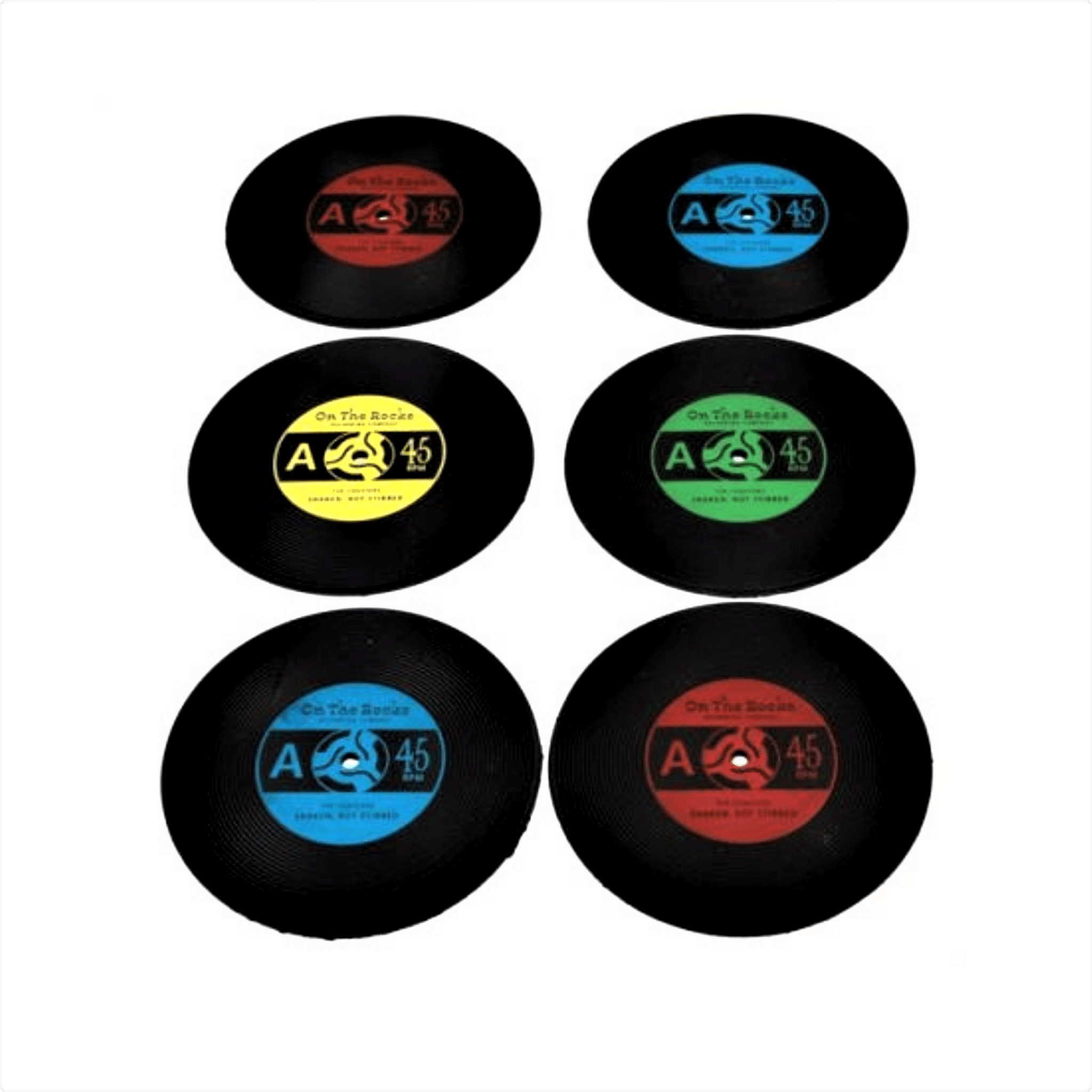 Record Coasters Set of 6 Peppy & Sage
