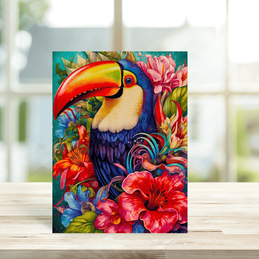 Tropical Toucan Greetings Card - Peppy & Sage